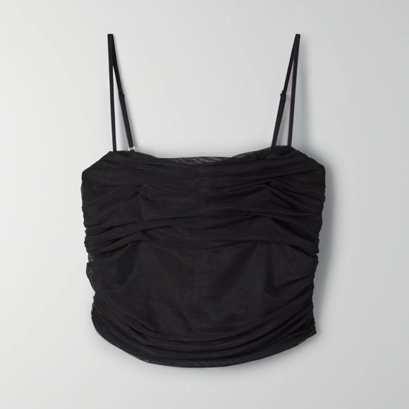 Black Ruched Babaton Top - Picture 1 of 5